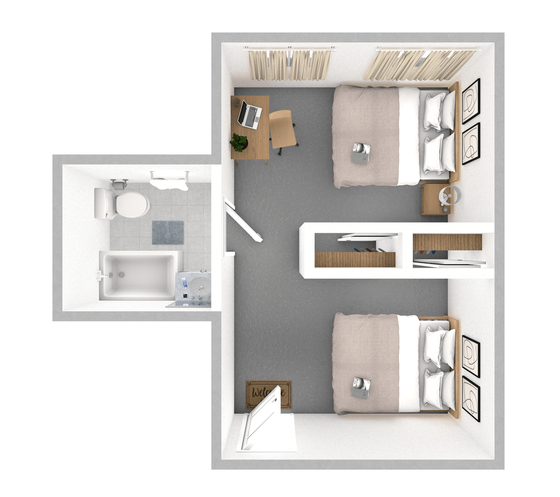 Oak floor plan