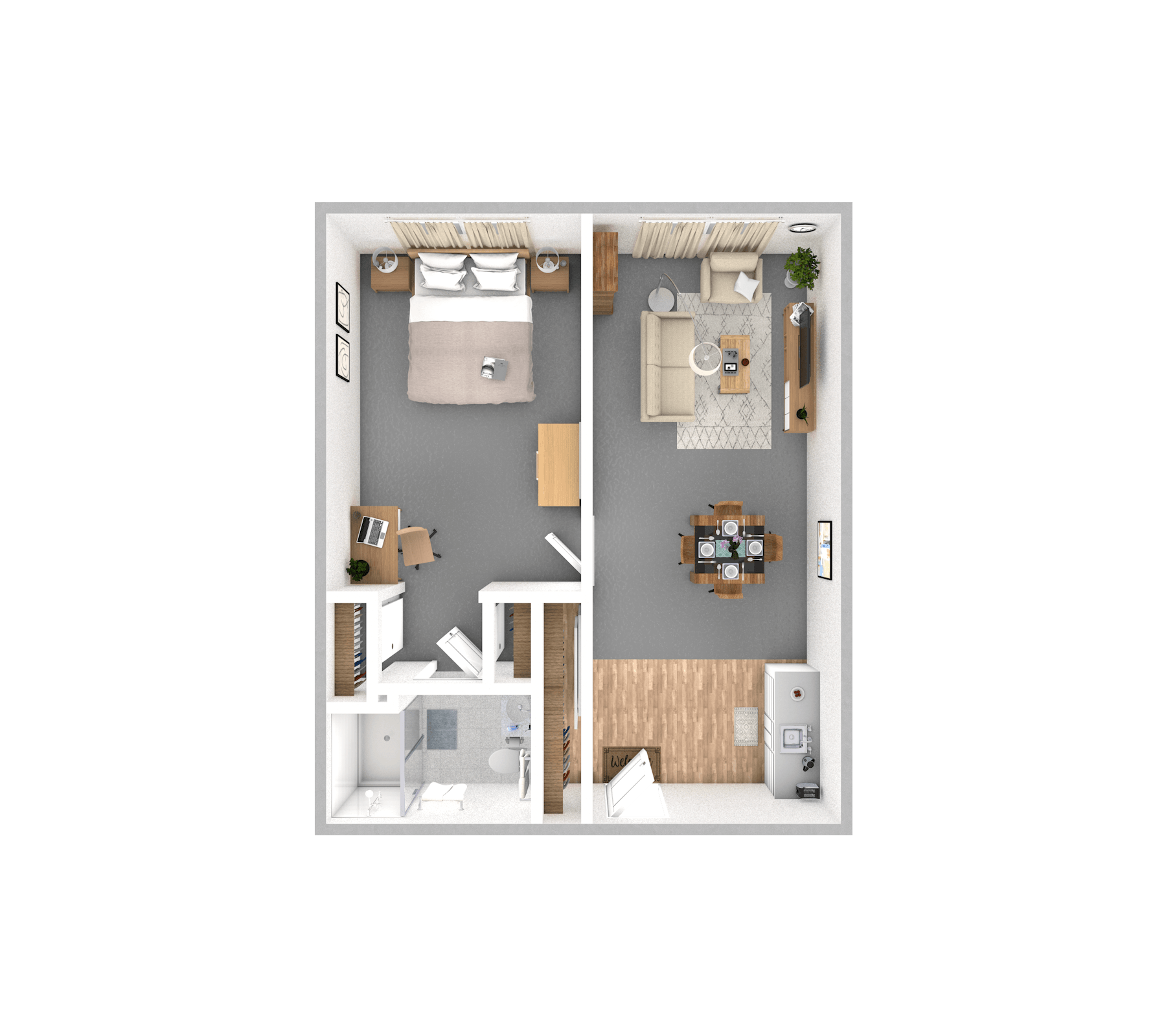 Flicker floor plan