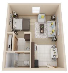 Oak floor plan
