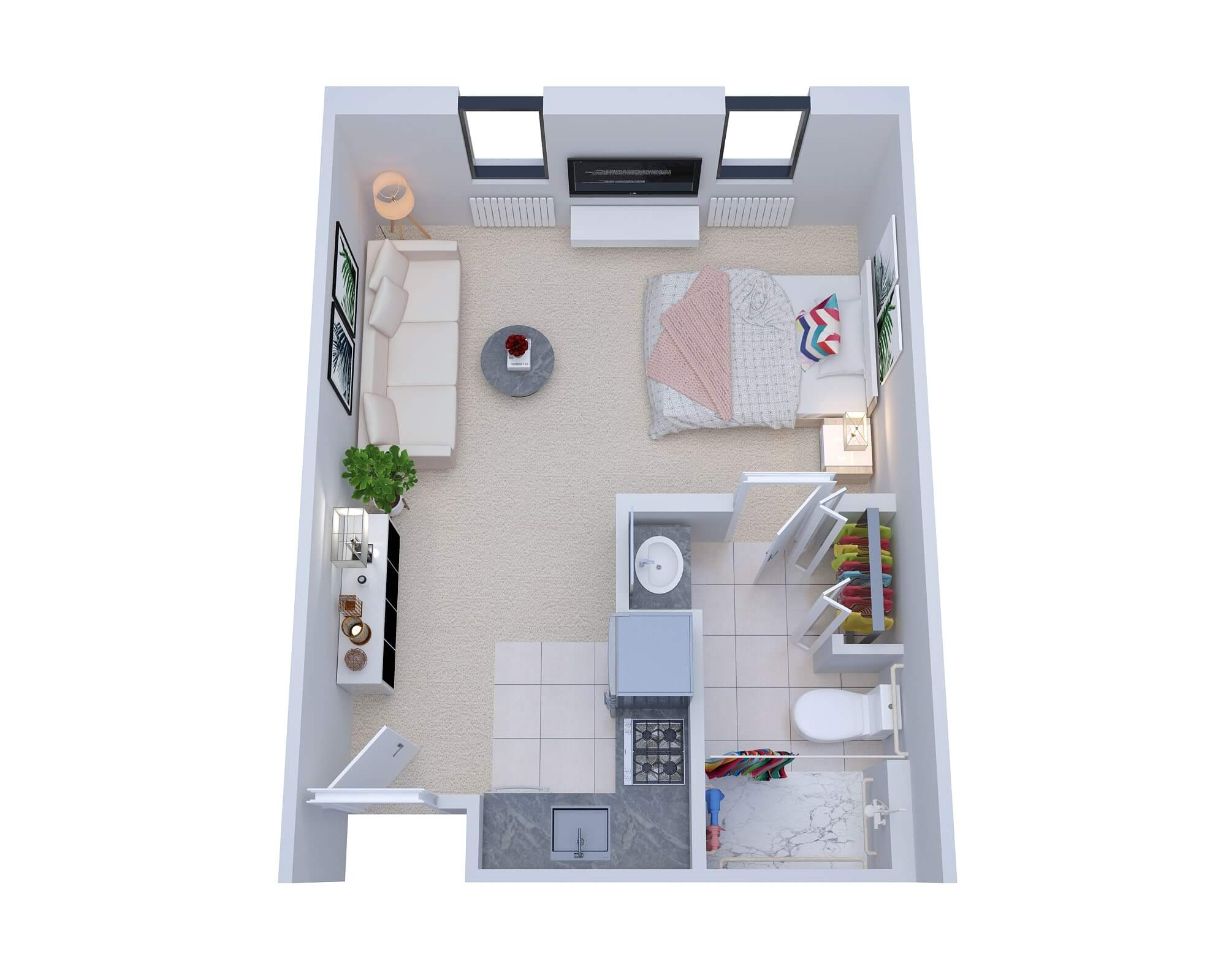 Oak floor plan