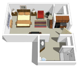 Oak floor plan