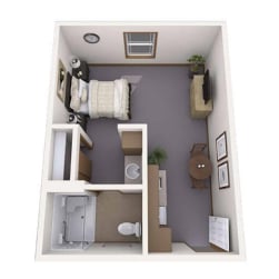 Oak floor plan